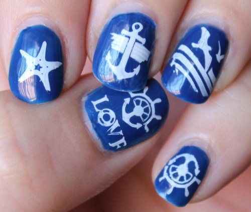 Sailors & Sea Sailing Theme Nail Art Stamp 